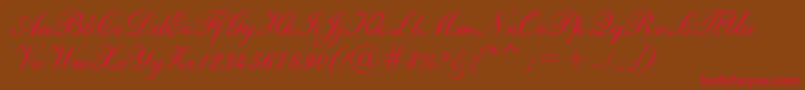 E111agio Font – Red Fonts on Brown Background