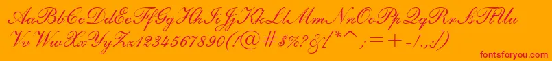 E111agio Font – Red Fonts on Orange Background