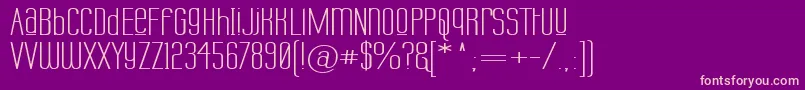 Labtuuw Font – Pink Fonts on Purple Background