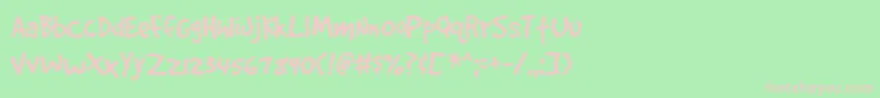 Gooddp Font – Pink Fonts on Green Background