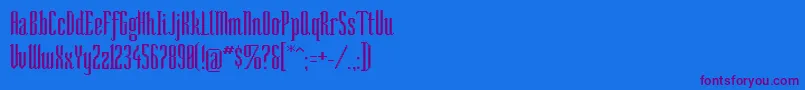 Sonarr Font – Purple Fonts on Blue Background