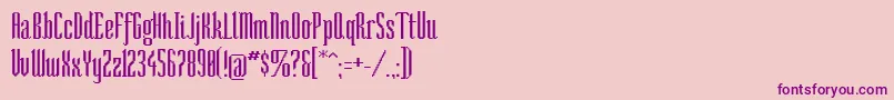 Sonarr Font – Purple Fonts on Pink Background