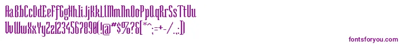 Sonarr Font – Purple Fonts on White Background