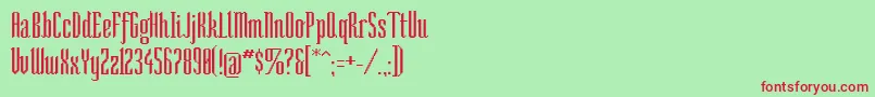 Sonarr Font – Red Fonts on Green Background