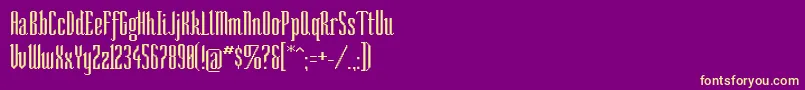 Sonarr Font – Yellow Fonts on Purple Background