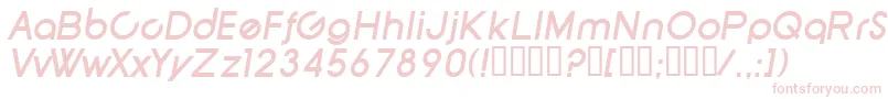 SfNewRepublicBoldItalic Font – Pink Fonts on White Background