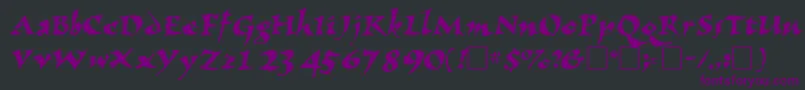 NomadscriptsskRegular Font – Purple Fonts on Black Background