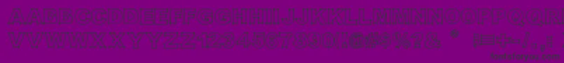 Original301 Font – Black Fonts on Purple Background