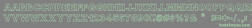 Original301 Font – Green Fonts on Gray Background