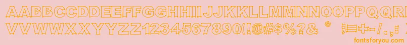 Original301 Font – Orange Fonts on Pink Background