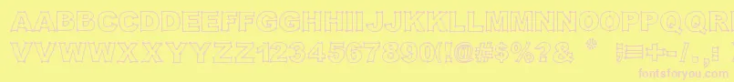 Original301 Font – Pink Fonts on Yellow Background