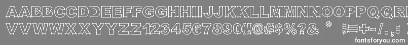 Original301 Font – White Fonts on Gray Background