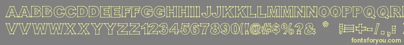 Original301 Font – Yellow Fonts on Gray Background