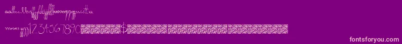 Шрифт Donkeypunch – розовые шрифты на фиолетовом фоне
