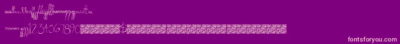 Donkeypunch Font – Pink Fonts on Purple Background