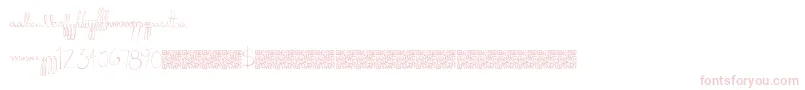 Donkeypunch Font – Pink Fonts on White Background