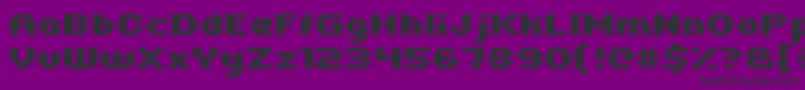 Uni0563 Font – Black Fonts on Purple Background