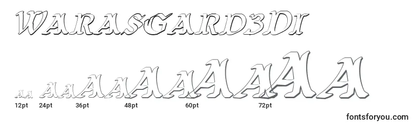 Размеры шрифта Warasgard3Di