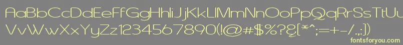 Asenw Font – Yellow Fonts on Gray Background