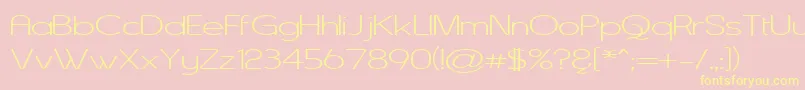 Asenw Font – Yellow Fonts on Pink Background