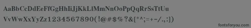 EucrosiaupcBold Font – Black Fonts on Gray Background
