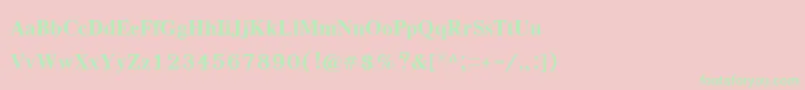 EucrosiaupcBold Font – Green Fonts on Pink Background