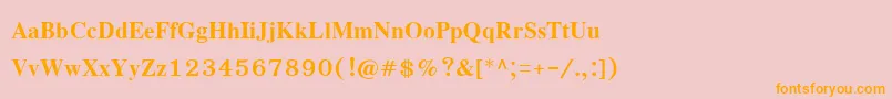 EucrosiaupcBold Font – Orange Fonts on Pink Background