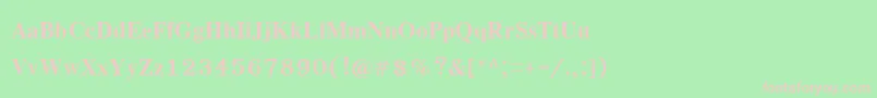 EucrosiaupcBold Font – Pink Fonts on Green Background