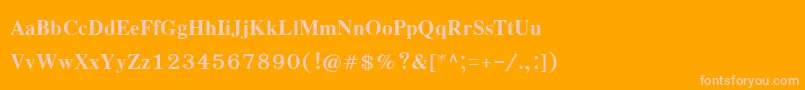 EucrosiaupcBold Font – Pink Fonts on Orange Background