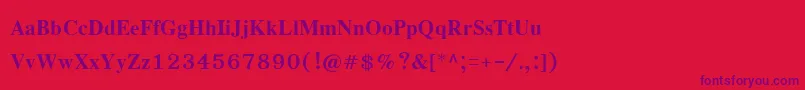 EucrosiaupcBold Font – Purple Fonts on Red Background