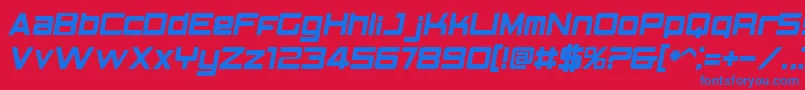 BnElements Font – Blue Fonts on Red Background