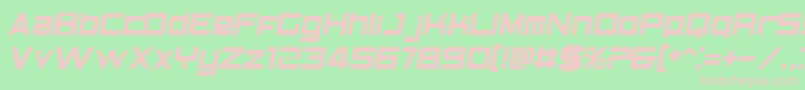 BnElements Font – Pink Fonts on Green Background