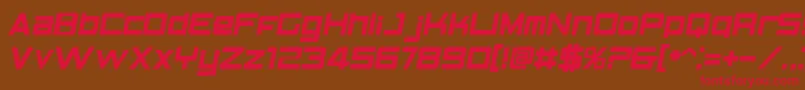 BnElements Font – Red Fonts on Brown Background