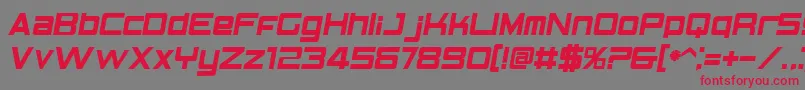 BnElements Font – Red Fonts on Gray Background