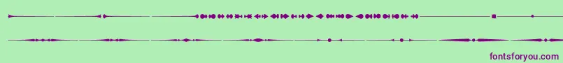 Шрифт GothicextrasE – фиолетовые шрифты на зелёном фоне