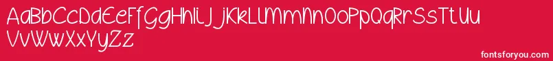 Wyllamdemo Font – White Fonts on Red Background