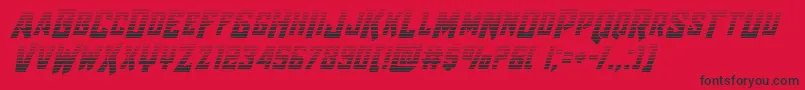 Raidercrusadergrad Font – Black Fonts on Red Background