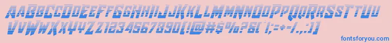 Raidercrusadergrad Font – Blue Fonts on Pink Background