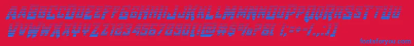 Raidercrusadergrad Font – Blue Fonts on Red Background