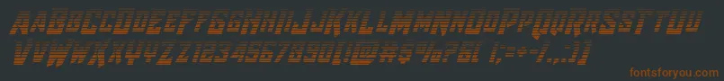Raidercrusadergrad Font – Brown Fonts on Black Background