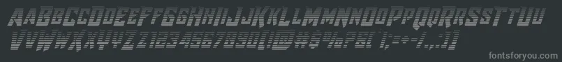 Raidercrusadergrad Font – Gray Fonts on Black Background