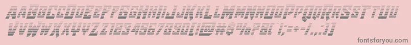 Raidercrusadergrad Font – Gray Fonts on Pink Background