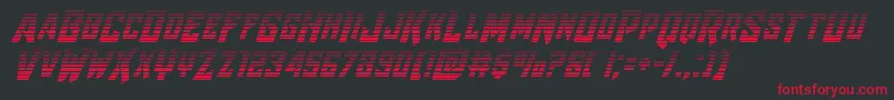 Raidercrusadergrad Font – Red Fonts on Black Background