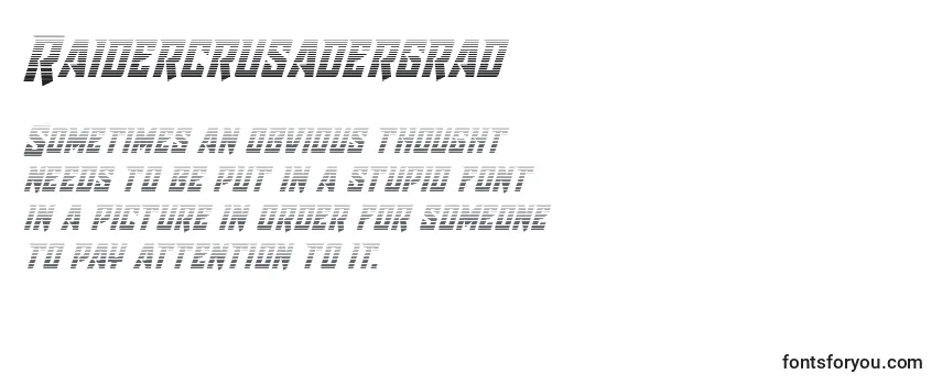 Review of the Raidercrusadergrad Font