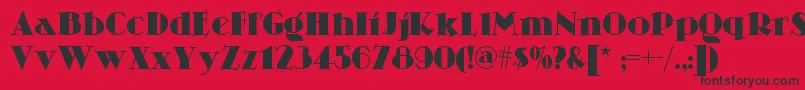 Skittlesnbeernf Font – Black Fonts on Red Background