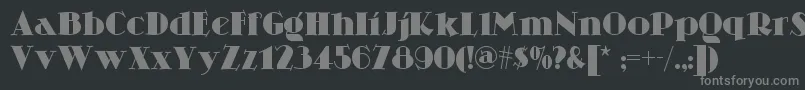 Skittlesnbeernf Font – Gray Fonts on Black Background