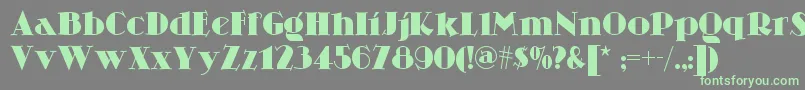 Skittlesnbeernf Font – Green Fonts on Gray Background