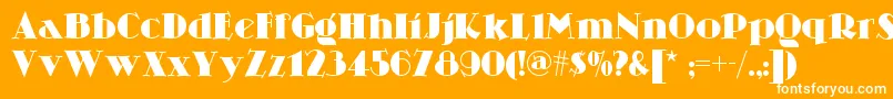 fuente Skittlesnbeernf – Fuentes Blancas Sobre Fondo Naranja