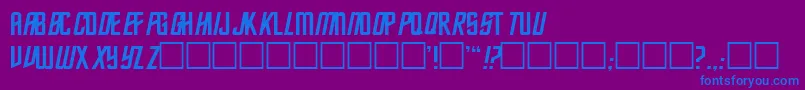 Fec ffy Font – Blue Fonts on Purple Background