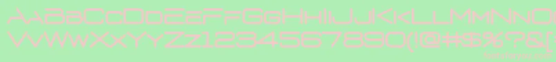 D3 Euronism Font – Pink Fonts on Green Background